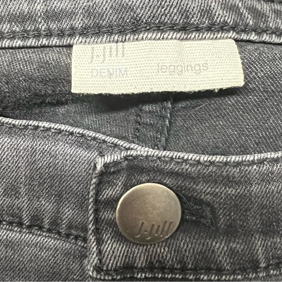J Jill Women’s Black Denim Leggings Size 10T - Picture 4 of 6